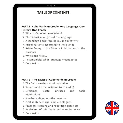 E-BOOK APPRENDRE LE KRIOLU (Version Anglais)