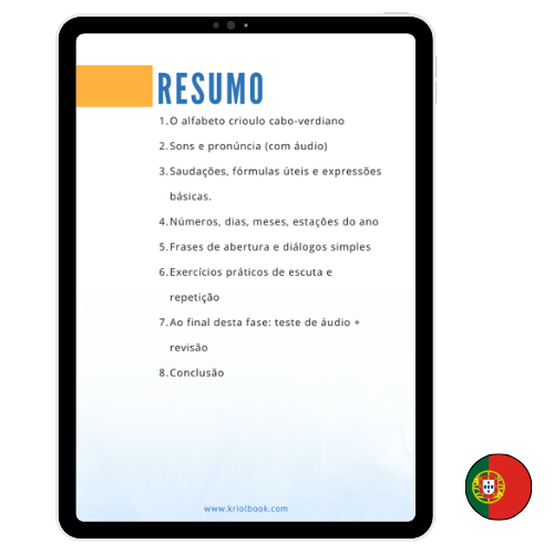 APRENDER O KRIOLU - PARTE 2: As Bases do Kriolu (Versão Portuguesa)