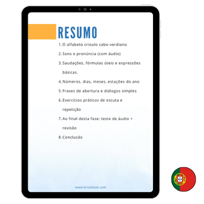 APRENDER O KRIOLU - PARTE 2: As Bases do Kriolu (Versão Portuguesa)