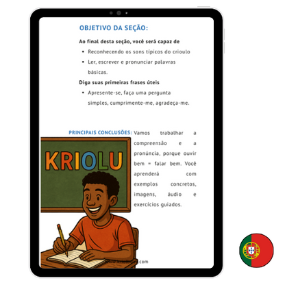 APRENDER O KRIOLU - PARTE 2: As Bases do Kriolu (Versão Portuguesa)