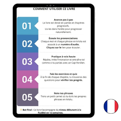 E-BOOK APPRENDRE LE KRIOLU (Version Français)