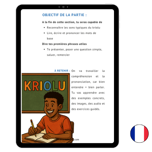 APPRENDRE LE KRIOLU - PARTIE 2 : Les Bases (Disponible en 3 langues)