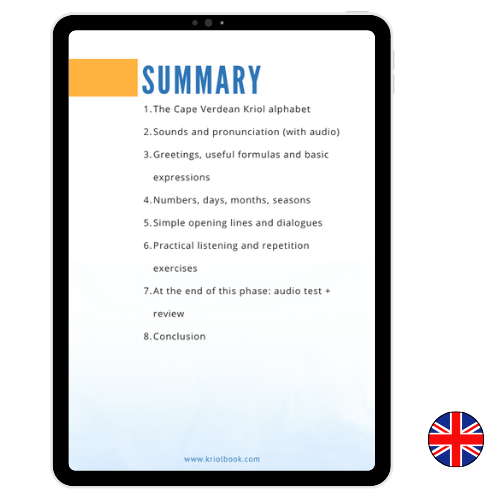 LEARNING KRIOLU - PART 2: The Basics of Kriolu (English Version)