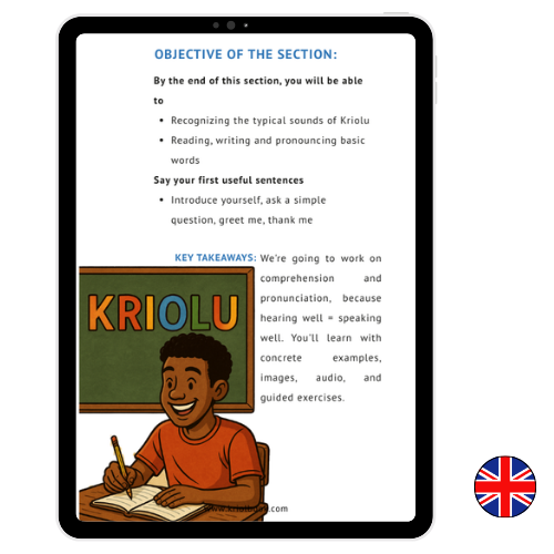 APPRENDRE LE KRIOLU - PARTIE 2 : Les Bases (Disponible en 3 langues)